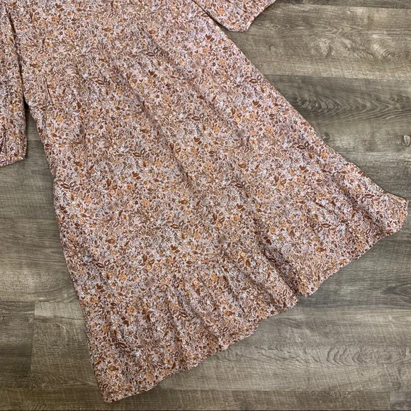 UNIVERSAL THREADS Microfloral Tiered Cottage Core Midi Maxi Dress Large - Picture 12 of 12